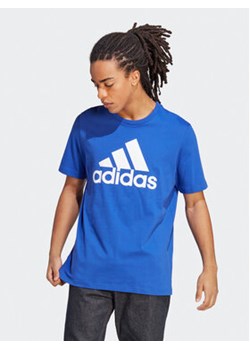 adidas T-Shirt Essentials Single Jersey Big Logo T-Shirt IC9351 Niebieski Regular Fit ze sklepu MODIVO w kategorii T-shirty męskie - zdjęcie 168615752