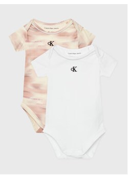 Calvin Klein Jeans Komplet 2 par body dziecięcych IN0IN00074 Kolorowy ze sklepu MODIVO w kategorii Body niemowlęce - zdjęcie 168616112