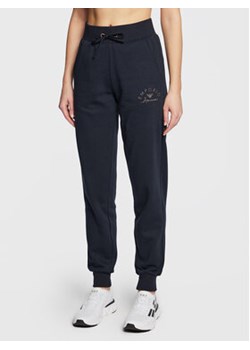Emporio Armani Underwear Spodnie dresowe 164611 2F256 00135 Granatowy Regular Fit ze sklepu MODIVO w kategorii Spodnie damskie - zdjęcie 168616664