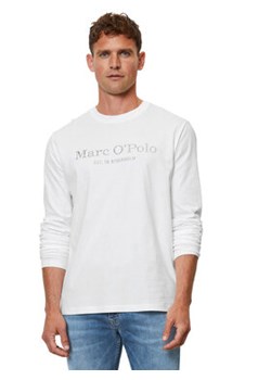 Marc O'Polo Longsleeve 327 2012 52152 Biały Regular Fit ze sklepu MODIVO w kategorii T-shirty męskie - zdjęcie 168617450