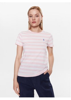Polo Ralph Lauren T-Shirt 211915779002 Różowy Regular Fit ze sklepu MODIVO w kategorii Bluzki damskie - zdjęcie 168617483