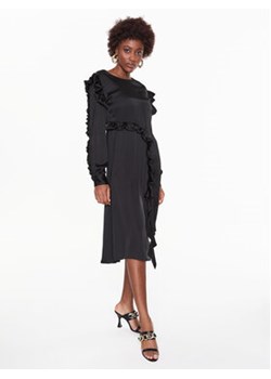 Remain Sukienka koktajlowa Light Satin Draped RM2206 Czarny Regular Fit ze sklepu MODIVO w kategorii Sukienki - zdjęcie 168618113