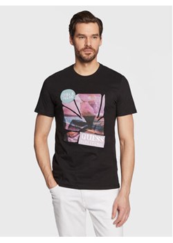 Guess T-Shirt Sunset Flower M3GI29 I3Z14 Czarny Slim Fit ze sklepu MODIVO w kategorii T-shirty męskie - zdjęcie 168618373