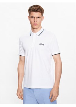 Boss Polo 50469094 Biały Regular Fit ze sklepu MODIVO w kategorii T-shirty męskie - zdjęcie 168618454