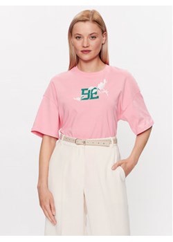 United Colors Of Benetton T-Shirt 3BL0D103W Różowy Regular Fit ze sklepu MODIVO w kategorii Bluzki damskie - zdjęcie 168618881