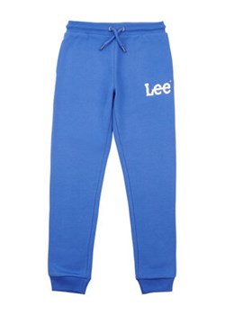 Lee Spodnie dresowe Wobbly Graphic LEE0011 Niebieski Regular Fit ze sklepu MODIVO w kategorii Spodnie chłopięce - zdjęcie 168618904