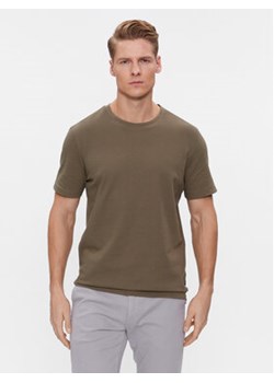 Boss T-Shirt Tiburt 240 50452680 Khaki Regular Fit ze sklepu MODIVO w kategorii T-shirty męskie - zdjęcie 168619623