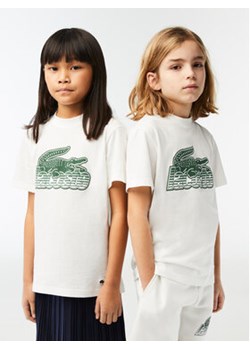 Lacoste T-Shirt TJ5328 Écru Regular Fit ze sklepu MODIVO w kategorii T-shirty chłopięce - zdjęcie 168620023