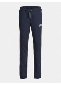 Jack&Jones Junior Spodnie dresowe Gordon 12257312 Granatowy Slim Fit ze sklepu MODIVO w kategorii Spodnie chłopięce - zdjęcie 168620073