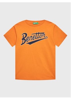 United Colors Of Benetton T-Shirt 3I1XC10A1 Pomarańczowy Regular Fit ze sklepu MODIVO w kategorii T-shirty chłopięce - zdjęcie 168620213