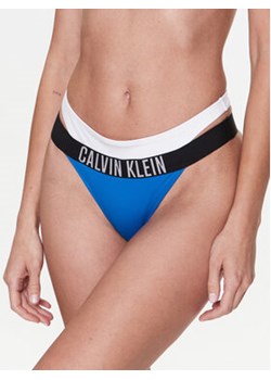 Calvin Klein Swimwear Dół od bikini KW0KW02020 Niebieski ze sklepu MODIVO w kategorii Stroje kąpielowe - zdjęcie 168620592