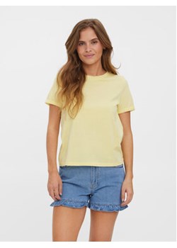Vero Moda T-Shirt Paula 10243889 Żółty Regular Fit ze sklepu MODIVO w kategorii Bluzki damskie - zdjęcie 168620763
