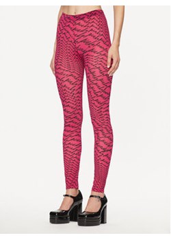 Pinko Legginsy Ginseng 100246 A1A0 Różowy Slim Fit ze sklepu MODIVO w kategorii Spodnie damskie - zdjęcie 168620772