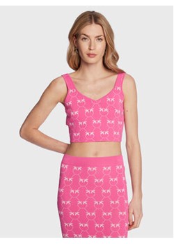 Pinko Top 100210 A0IS Różowy Slim Fit ze sklepu MODIVO w kategorii Bluzki damskie - zdjęcie 168620950