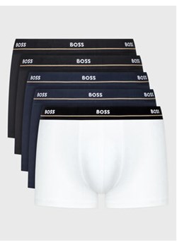 Boss Komplet 5 par bokserek Essential 50475275 Kolorowy ze sklepu MODIVO w kategorii Majtki męskie - zdjęcie 168621102