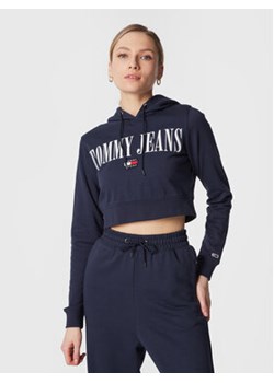 Tommy Jeans Bluza Archive DW0DW14927 Granatowy Cropped Fit ze sklepu MODIVO w kategorii Bluzy damskie - zdjęcie 168621113