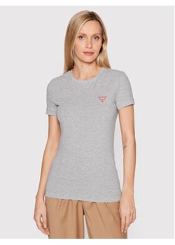 Guess T-Shirt W2YI44 J1311 Szary Slim Fit ze sklepu MODIVO w kategorii Bluzki damskie - zdjęcie 168621540