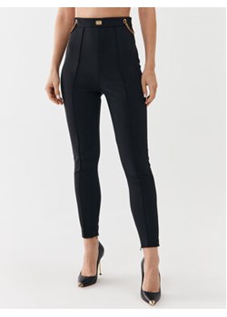 Elisabetta Franchi Spodnie materiałowe PA-020-36E2-V390 Czarny Slim Fit ze sklepu MODIVO w kategorii Spodnie damskie - zdjęcie 168621541