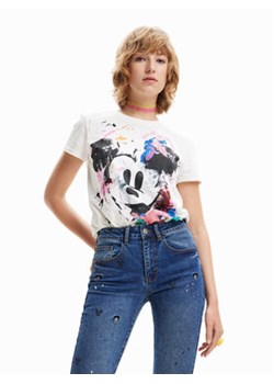 Desigual T-Shirt DISNEY 23SWTK59 Biały Regular Fit ze sklepu MODIVO w kategorii Bluzki damskie - zdjęcie 168622084