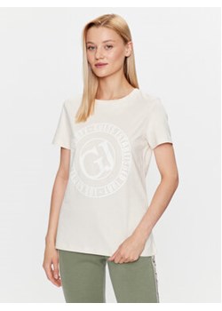 Guess T-Shirt Debora V3YI07 I3Z14 Beżowy Regular Fit ze sklepu MODIVO w kategorii Bluzki damskie - zdjęcie 168622803