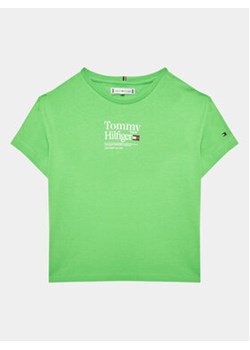 Tommy Hilfiger T-Shirt Timeless KG0KG07256 D Zielony Regular Fit ze sklepu MODIVO w kategorii T-shirty chłopięce - zdjęcie 168622822