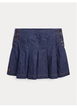 Polo Ralph Lauren Spódnica jeansowa Plted Skrt 313916431001 Niebieski Regular Fit ze sklepu MODIVO w kategorii Spódnice dziewczęce - zdjęcie 168623054