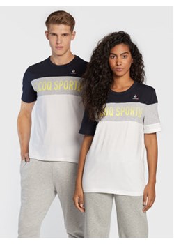 Le Coq Sportif T-Shirt Unisex Saison 2 2220295 Biały Regular Fit ze sklepu MODIVO w kategorii Bluzki damskie - zdjęcie 168623644