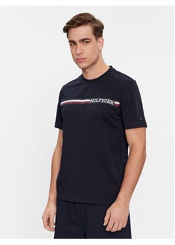 Tommy Hilfiger T-Shirt Monotype MW0MW33688 Granatowy Regular Fit ze sklepu MODIVO w kategorii T-shirty męskie - zdjęcie 168623650