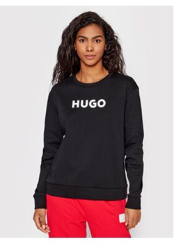 Hugo Bluza 50470571 Czarny Regular Fit ze sklepu MODIVO w kategorii Bluzy damskie - zdjęcie 168623674