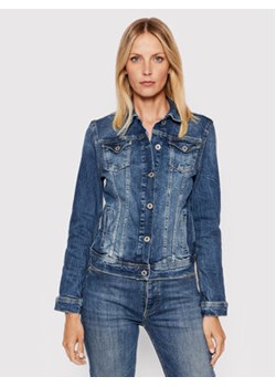 Pepe Jeans Kurtka jeansowa Thrift PL402011 Niebieski Regular Fit ze sklepu MODIVO w kategorii Kurtki damskie - zdjęcie 168624064