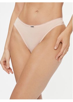 Emporio Armani Underwear Figi brazylijskie 162948 3F221 03050 Beżowy ze sklepu MODIVO w kategorii Majtki damskie - zdjęcie 168624561