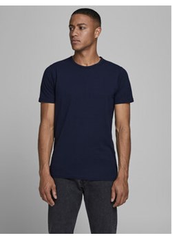 Jack&Jones T-Shirt Basic 12058529 Granatowy Stretch Fit ze sklepu MODIVO w kategorii T-shirty męskie - zdjęcie 168624741