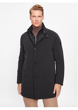 JOOP! Płaszcz przejściowy 30039223 Czarny Regular Fit ze sklepu MODIVO w kategorii Płaszcze męskie - zdjęcie 168624800