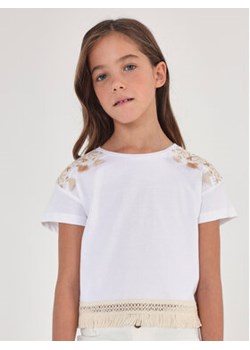 Mayoral T-Shirt 6050 Biały ze sklepu MODIVO w kategorii Bluzki dziewczęce - zdjęcie 168625654