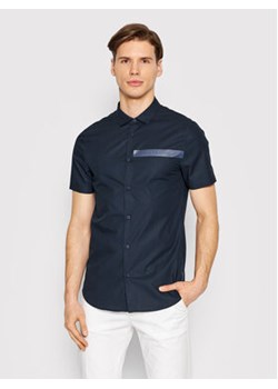 Armani Exchange Koszula 3LZC20 ZNTQZ 1510 Granatowy Slim Fit ze sklepu MODIVO w kategorii Koszule męskie - zdjęcie 168625664