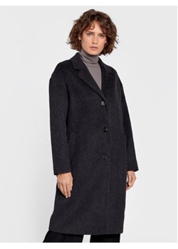 Calvin Klein Płaszcz wełniany K20K204629 Szary Regular Fit ze sklepu MODIVO w kategorii Płaszcze damskie - zdjęcie 168626220