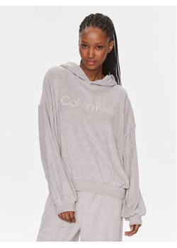 Calvin Klein Underwear Bluza 000QS7025E Szary Regular Fit ze sklepu MODIVO w kategorii Piżamy damskie - zdjęcie 168627003