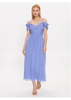 Luisa Spagnoli Sukienka koktajlowa Palagio 539672 Niebieski Regular Fit ze sklepu MODIVO w kategorii Sukienki - zdjęcie 168627474