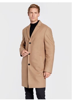 Calvin Klein Płaszcz przejściowy K10K110462 Brązowy Regular Fit ze sklepu MODIVO w kategorii Płaszcze męskie - zdjęcie 168627674