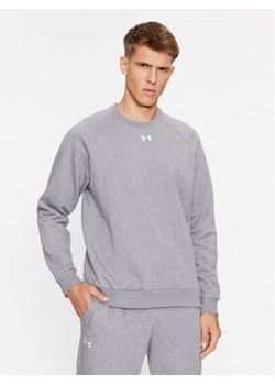 Under Armour Bluza Ua Rival Fleece Crew 1379755 Szary Loose Fit ze sklepu MODIVO w kategorii Bluzy męskie - zdjęcie 168627883