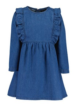 Blue Seven Sukienka jeansowa 784112 X Niebieski Regular Fit ze sklepu MODIVO w kategorii Sukienki dziewczęce - zdjęcie 168628031