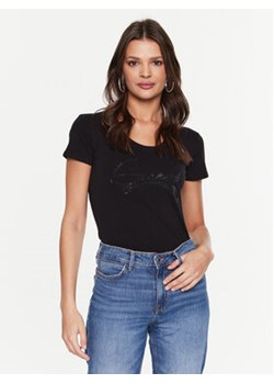 Guess T-Shirt Adelina W3RI14 J1314 Czarny Slim Fit ze sklepu MODIVO w kategorii Bluzki damskie - zdjęcie 168628783
