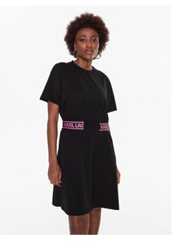 KARL LAGERFELD Sukienka codzienna 225W1352 Czarny Regular Fit ze sklepu MODIVO w kategorii Sukienki - zdjęcie 168629792