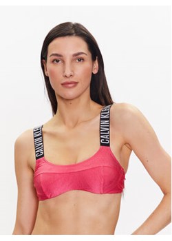 Calvin Klein Swimwear Góra od bikini KW0KW01968 Różowy ze sklepu MODIVO w kategorii Stroje kąpielowe - zdjęcie 168630131
