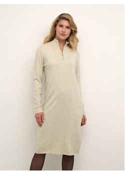 Cream Sukienka dzianinowa Crdela Knit 10611862 Beżowy Straight Fit ze sklepu MODIVO w kategorii Sukienki - zdjęcie 168630650