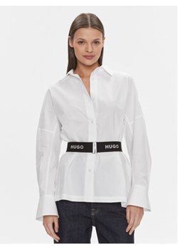 Hugo Koszula Etena 50506904 Biały Regular Fit ze sklepu MODIVO w kategorii Koszule damskie - zdjęcie 168630654