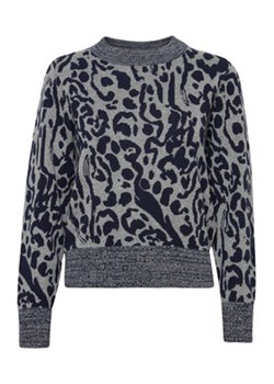 ICHI Sweter 20119722 Szary Regular Fit ze sklepu MODIVO w kategorii Swetry damskie - zdjęcie 168630761