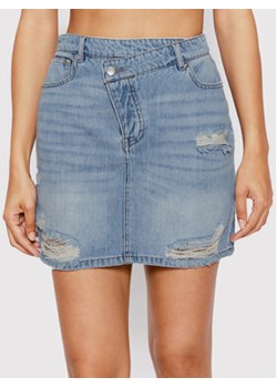 ONLY Spódnica jeansowa Romeo 15256498 Niebieski Regular Fit ze sklepu MODIVO w kategorii Spódnice - zdjęcie 168630921