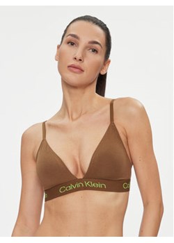 Calvin Klein Underwear Biustonosz bezfiszbinowy 000QF7456E Brązowy ze sklepu MODIVO w kategorii Biustonosze - zdjęcie 168631000