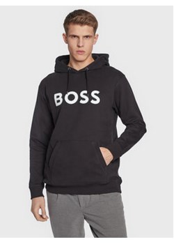 Boss Bluza Welegox 50483453 Czarny Regular Fit ze sklepu MODIVO w kategorii Bluzy męskie - zdjęcie 168632442